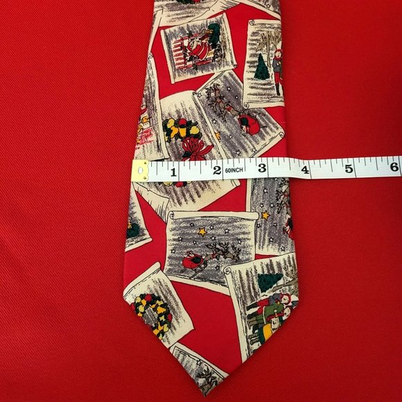 Wembley Christmas Red Silk Tie Photographs and Memories - Picture 12 of 12